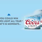 Coors Light Beer for a Year Sweepstakes